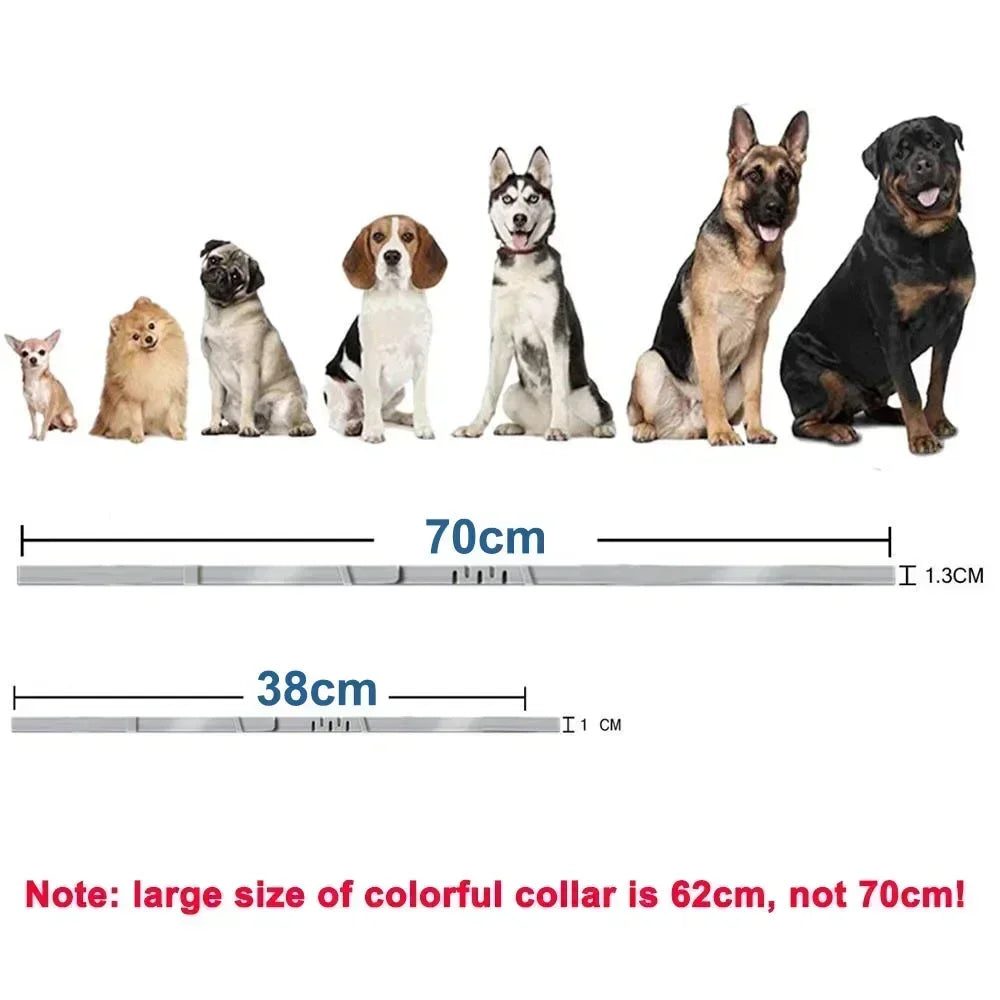 Adjustable Plastic Dog Collar Waterproof Pet Cat Puppy Collar Kitten Collars 70cm 38cm for Small Medium Large Dogs Pet Supplies
